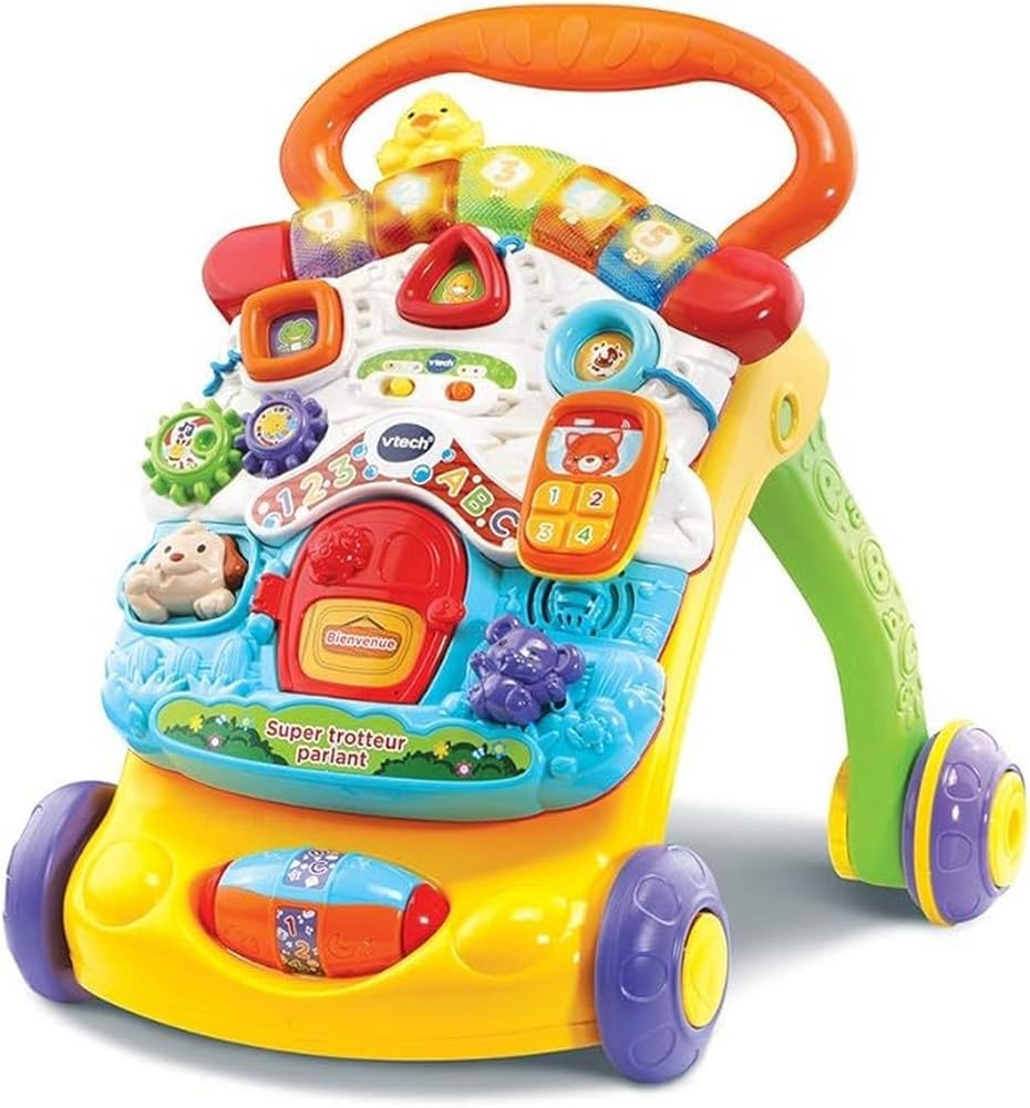 VTech - Super Trotteur Parlant Bébé Pliable Orange