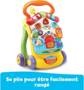 VTech - Super Trotteur Parlant Bébé Pliable Orange