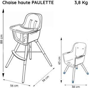 Chaise Haute Évolutive Nania PAULETTE