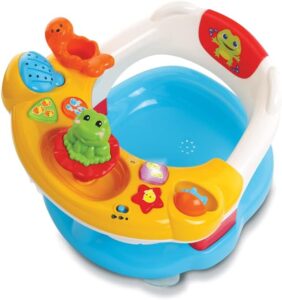 VTECH- Super Siege 2 en 1 Baby Premier Age, Jouet DE Bain, 80-515405, Multicolore - Version FR