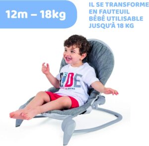 Chicco Hooplà Transat Enfant Évolutif pour Bébé