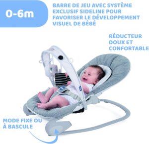 Chicco Hooplà Transat Enfant Évolutif pour Bébé